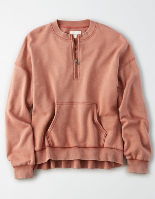 Женские худи American Eagle AE Fleece Half Zip Up Sweatshirt — фото 3