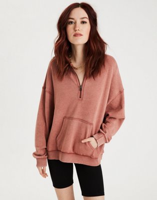 american eagle half zip sweater