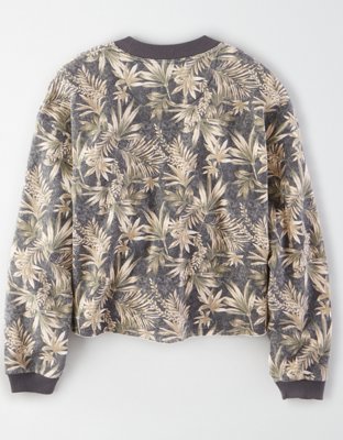 Женские худи American Eagle AE Fleece Printed Crew Neck Sweatshirt — фото 4