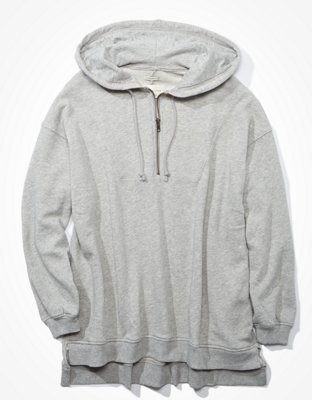 quarter zip hooded sweatshirt