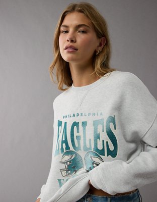 Philadelphia eagles women's crewneck sweatshirt best sale