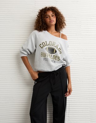 AE Colorado Buffaloes Graphic Off The Shoulder Sweatshirt