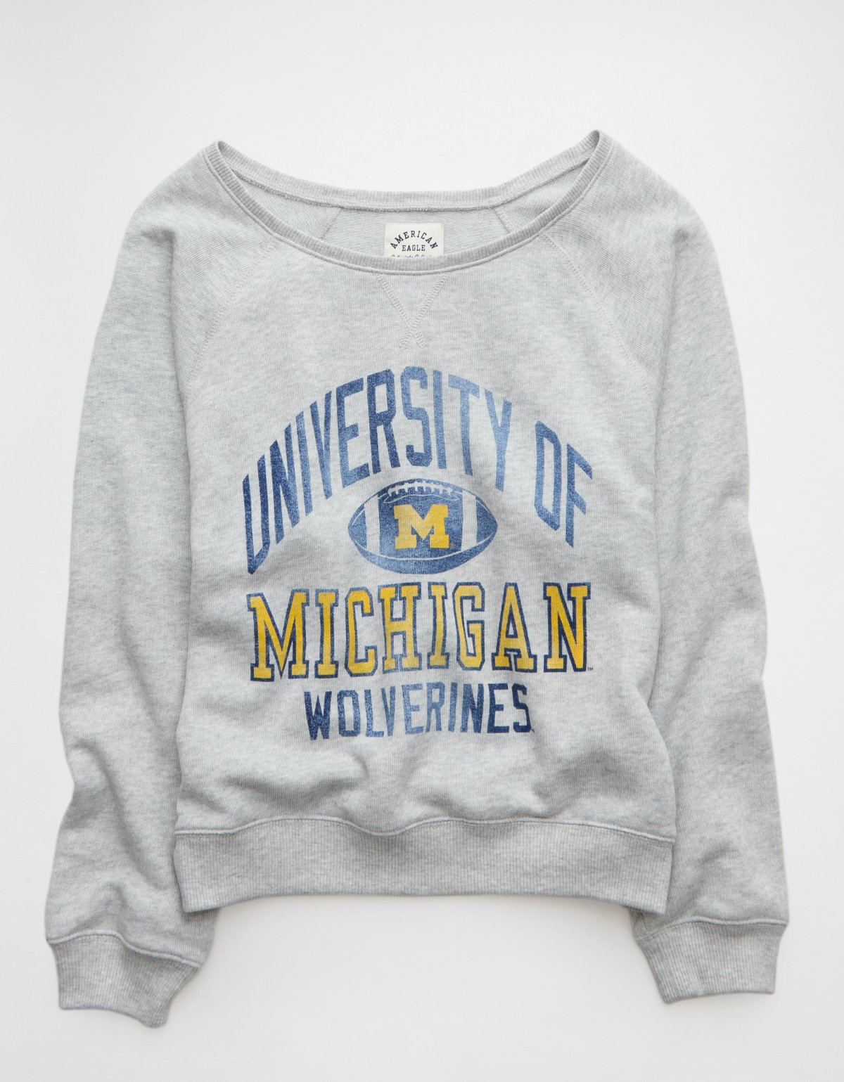 AE Michigan Wolverines Graphic Off The Shoulder Sweatshirt - image 3