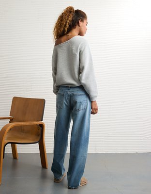 AE Michigan Wolverines Graphic Off The Shoulder Sweatshirt