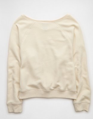 AE Georgia Bulldogs Graphic Off The Shoulder Sweatshirt