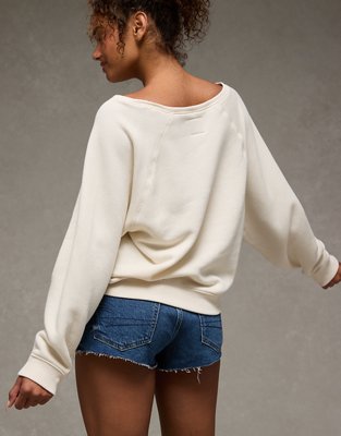 AE Alabama Sooners Graphic Off The Shoulder Sweatshirt