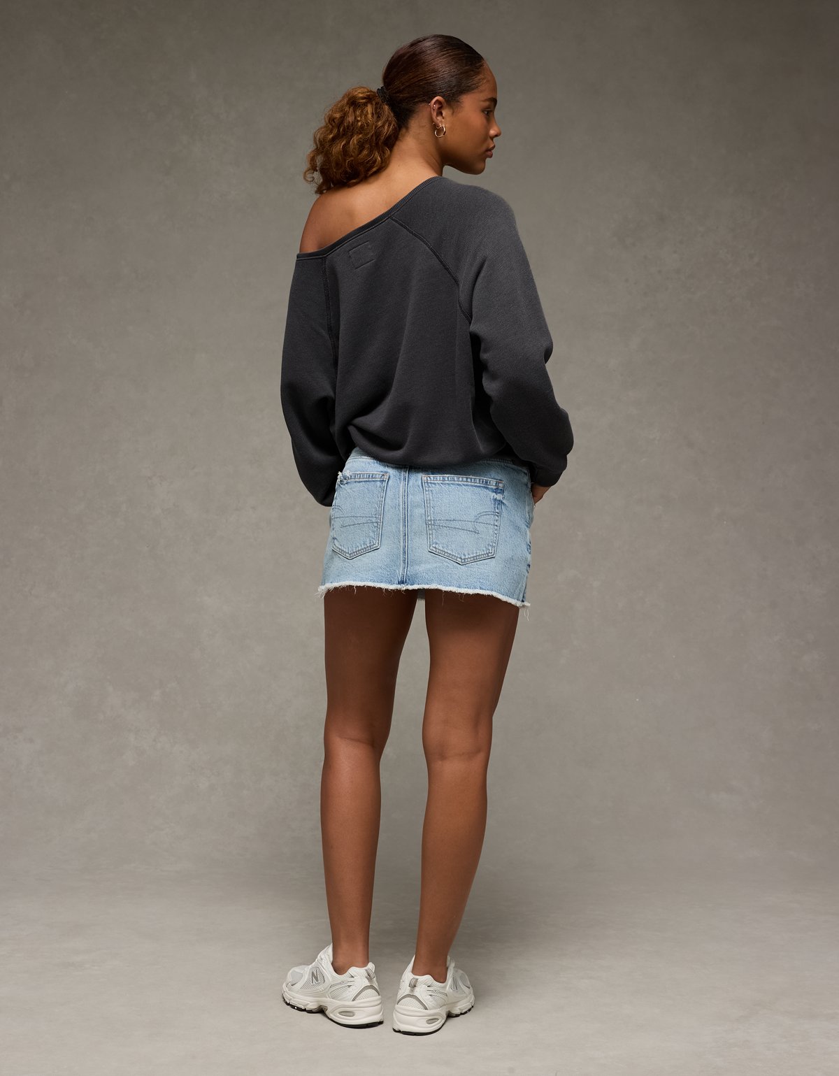 AE Wisconsin Badgers Graphic Off The Shoulder Sweatshirt - image 2
