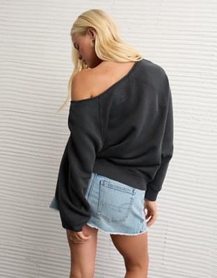 AE Texas Longhorns Graphic Off The Shoulder Sweatshirt