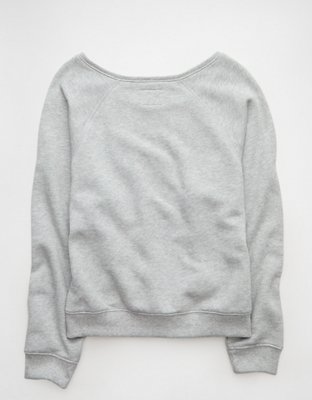 AE Ohio State Buckeyes Graphic Off The Shoulder Sweatshirt