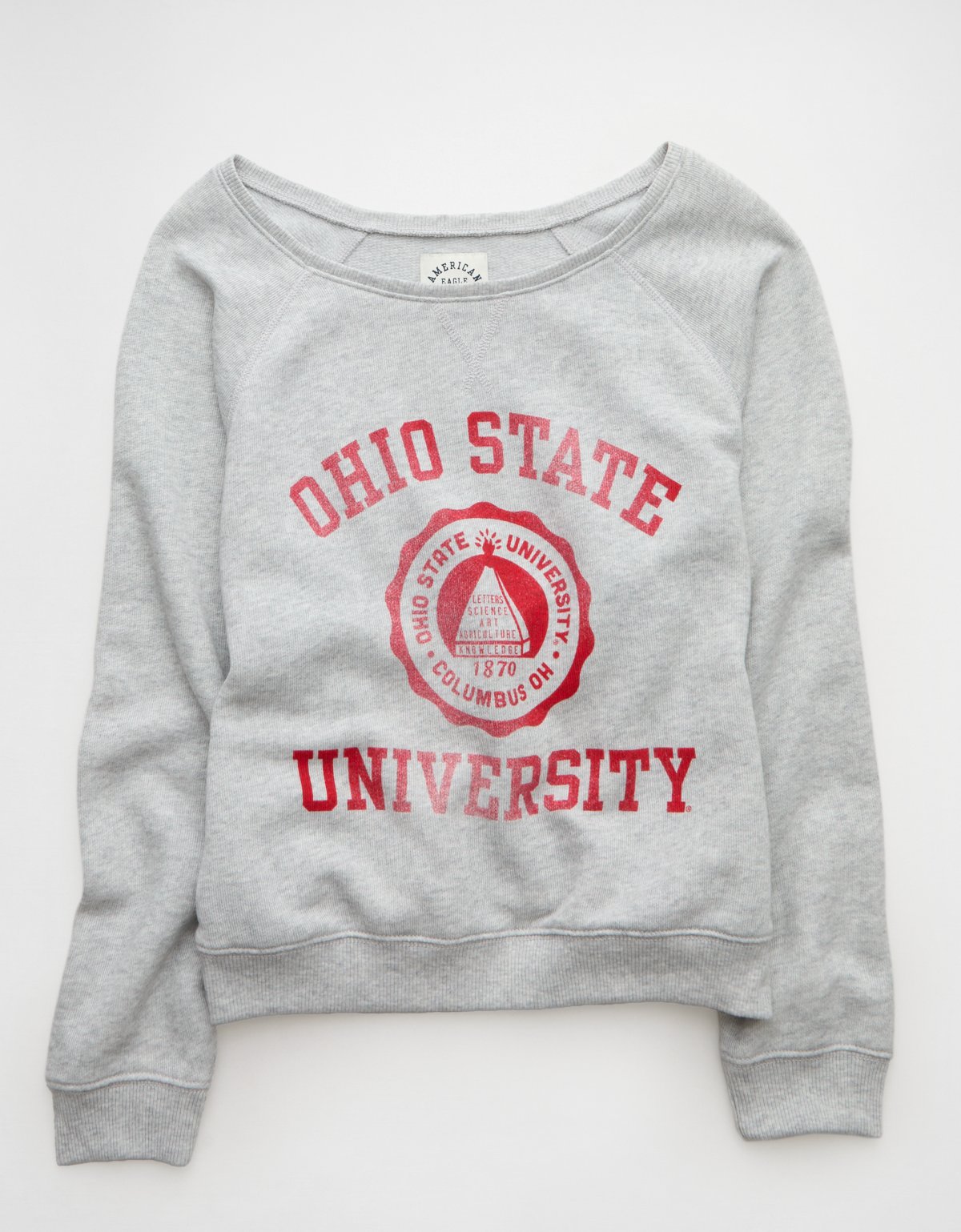 AE Ohio State Buckeyes Graphic Off The Shoulder Sweatshirt - image 3