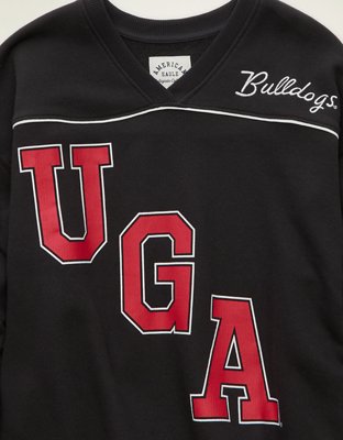 AE Georgia Bulldogs V-Neck Graphic Sweatshirt
