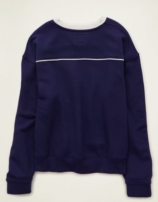 Женская толстовка American Eagle AE Penn State V-Neck Graphic, цвет: Тёмно-синий — фото 4