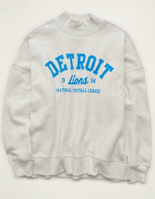 NFL Detroit Lions Everyday Luxe Mock Neck Sweatshirt