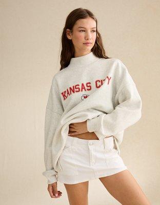 NFL Kansas City Chiefs Everyday Luxe Mock Neck Sweatshirt