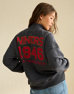 NFL San Francisco 49ers Everyday Luxe Mock Neck Sweatshirt
