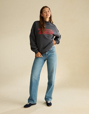NFL San Francisco 49ers Everyday Luxe Mock Neck Sweatshirt