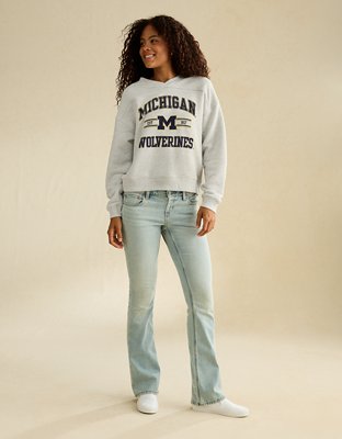 Женская толстовка American Eagle AE Michigan Wolverines V-Neck Graphic, цвет: Жёлтый — фото 5