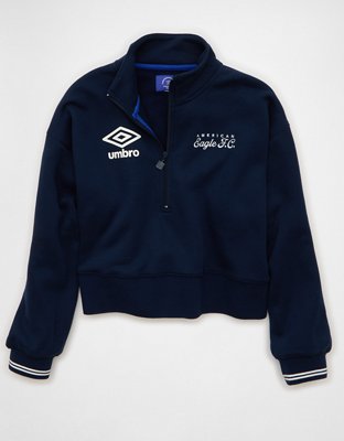 AE x Umbro Quarter Zip Sweatshirt | American Eagle