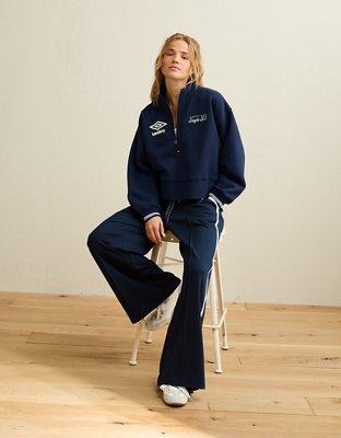 AE x Umbro Quarter Zip Sweatshirt | American Eagle