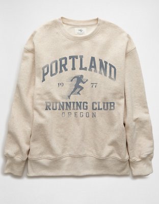 AE Everyday Luxe Sporty Graphic Crew Neck Sweatshirt