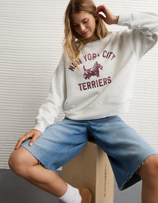 AE Everyday Luxe Destination Graphic Crew Neck Sweatshirt