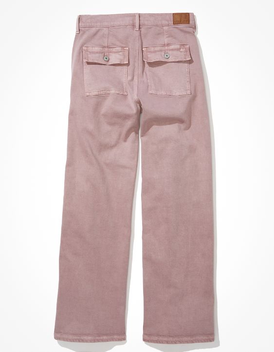 AE Stretch Super High-Waisted Baggy Wide-Leg Pant