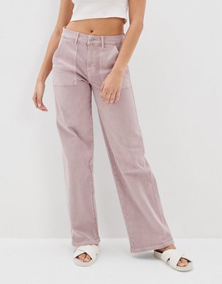 AE Stretch Super High-Waisted Baggy Wide-Leg Pant