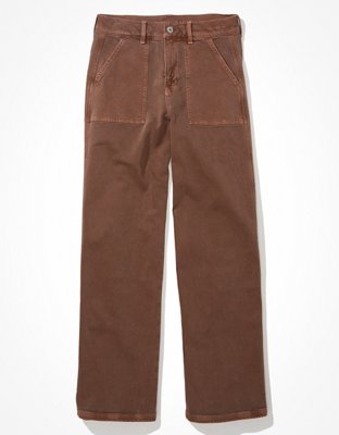 AE Stretch Super High-Waisted Baggy Wide-Leg Pant