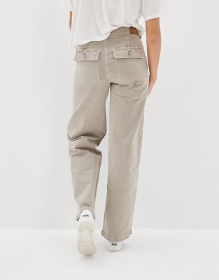Женские брюки American Eagle AE Stretch Super High-Waisted Baggy Wide-Leg Pant — фото 2
