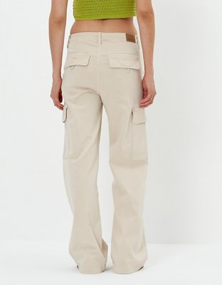 AE Super High-Waisted Cargo Wide-Leg Pant stretch