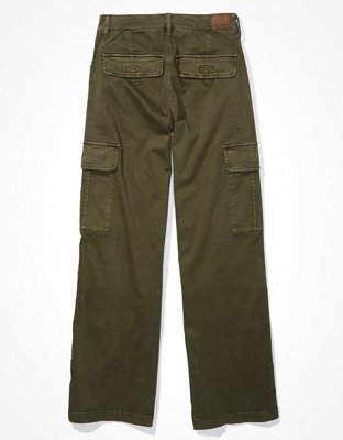 AE Stretch Super High-Waisted Cargo Wide-Leg Pant