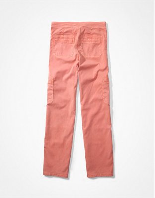 AE Dreamy Drape Stretch Super High-Waisted Baggy Wide-Leg Cargo Pant