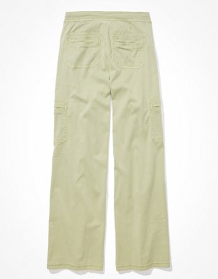 AE Dreamy Drape Stretch Super High-Waisted Baggy Wide-Leg Cargo Pant