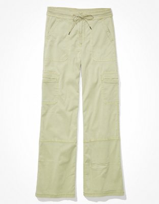 AE High-Waisted Satin Baggy Cargo Jogger