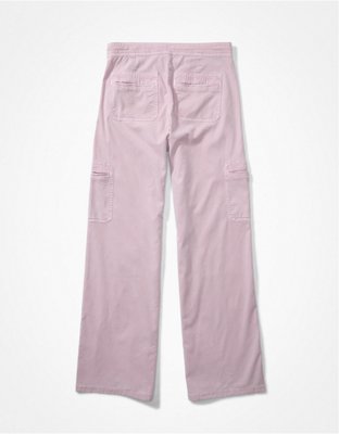 AE Dreamy Drape Stretch Super High-Waisted Baggy Wide-Leg Cargo Pant