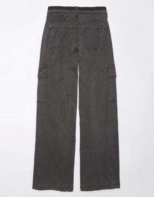 AE Dreamy Drape Stretch Cargo Super High-Waisted Baggy Wide-Leg Pant