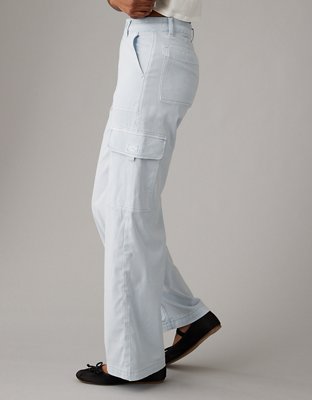 AE Dreamy Drape Stretch Cargo Super High-Waisted Baggy Wide-Leg Pant