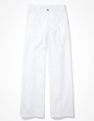 AE Stretch Super High-Waisted Wide-Leg Pant holgado