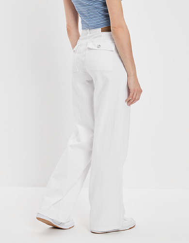 AE Super High-Waisted Baggy Wide-Leg Pant con stretch