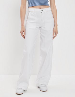 AE Super High-Waisted Baggy Wide-Leg Pant con stretch