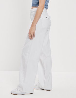 AE Super High-Waisted Baggy Wide-Leg Pant con stretch