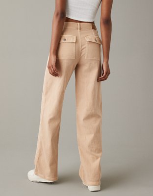 AE Stretch Super High-Waisted Baggy Wide-Leg Pant