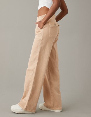 AE Stretch Super High-Waisted Baggy Wide-Leg Pant