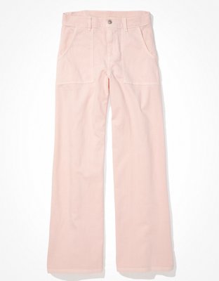 AE Stretch Super High-Waisted Wide-Leg Pant holgado