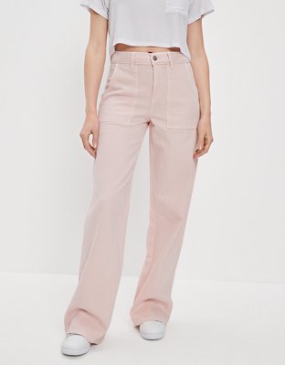 AE Stretch Super High-Waisted Baggy Wide-Leg Pant