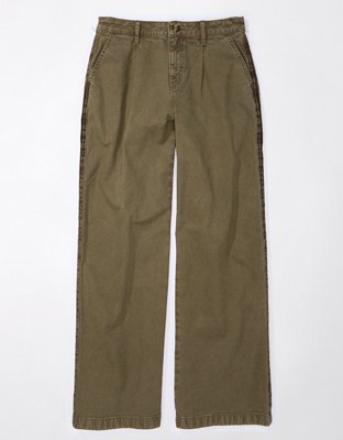 AE x The Ziegler Sisters Stretch High-Waisted Baggy Wide-Leg Pant