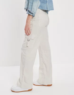 AE Dreamy Drape Stretch Super High-Waisted Cargo Baggy Wide-Leg Pant