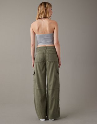 AE Dreamy Drape Stretch Super High-Waisted Cargo Baggy Wide-Leg Pant