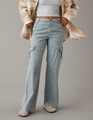 Buy AE Dreamy Drape Stretch Cargo Super High-Waisted Baggy Wide-Leg Pant  online