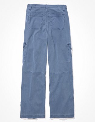 AE Dreamy Drape Stretch Super High-Waisted Cargo Baggy Wide-Leg Pant